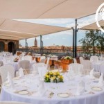Roof top Terrace Wedding Breakfast